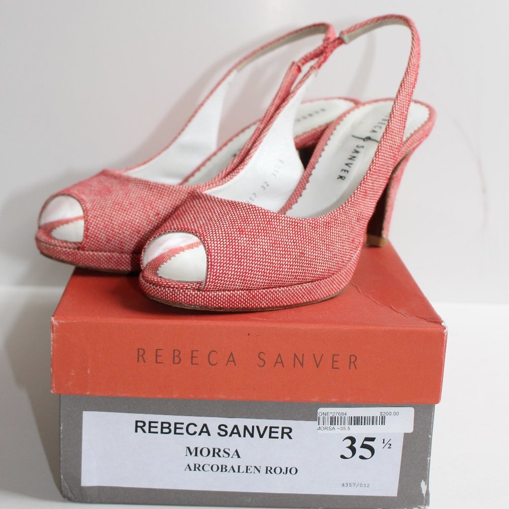 Rebeca Sanver platform peeptoe heels